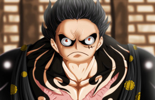 Cartoon blackhair redeyes blackjacket pinkshirt - madhouse free wallpaper