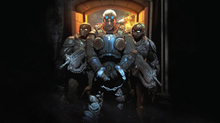 Men armor doorway guns helmet - a doorway free wallpaper