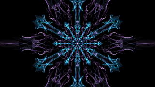 Starburst blue purple black background - fractal free wallpaper
