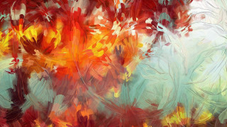 Tree red painting art nature - abstract brush stroke free wallpaper for desktop