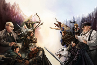 Group sword beard man people - game free wallpaper