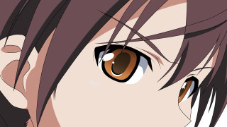 Anime character brown eyes long - brown hair free wallpaper