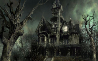Creepy house creepy tree creepy - clark voorhees free wallpaper