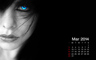 Woman blue eyes gothic march2014 - gothic art free wallpaper for desktop