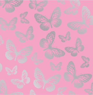Pink background silver butterflies pattern - silver free wallpaper for tablet