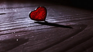 Heart shaped object wooden table - a wooden table next free wallpaper