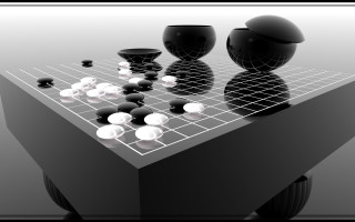 Checkers balls table black vase - ray free wallpaper
