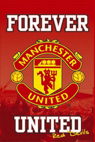Red yellow poster manchester united - fantastic free wallpaper for mobile