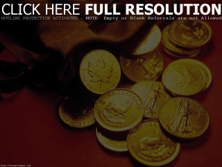 Gold coins red table black - a black bag free wallpaper