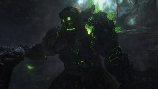 Green creature cave light glowing - a cave free wallpaper