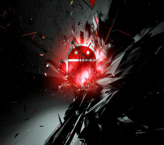 Red car driving dark shattered - a red car free wallpaper for tablet