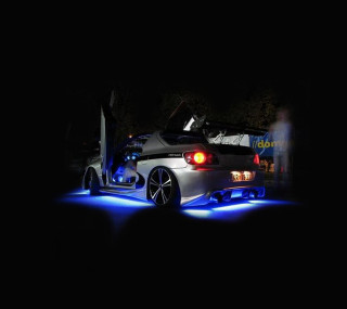 Holographic car hood up lights - free cars wallpaper for tablet