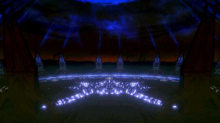 Stage lights crowd night sky - mass effect free wallpaper for desktop