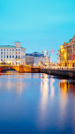 River city bridge tall buildings - free city wallpaper