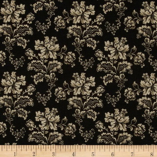 Black white floral print fabric - floral free wallpaper for tablet