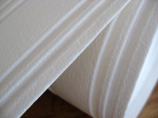 Stack white paper wooden table - paper texture free wallpaper for desktop