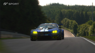 Blue sports car driving road 2 - dennis flanders free wallpaper for desktop