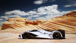 White black car desert mountain - the desert free wallpaper