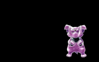 Purple dog black background chest - holography free wallpaper