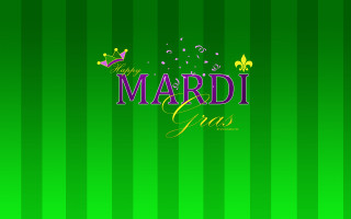 Green background mardi gras message - dave arredondo free wallpaper