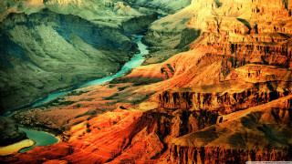 River canyon mountains desert autumn - mountain and cliffs free wallpaper