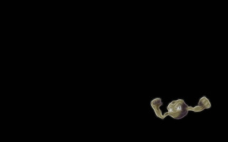 Black background white black object - muscular free wallpaper