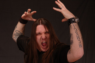 Man long hair tattoos arms - a face free wallpaper