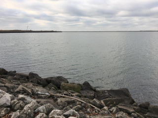 Lake rocks cloudy sky trees - lake free wallpaper for desktop