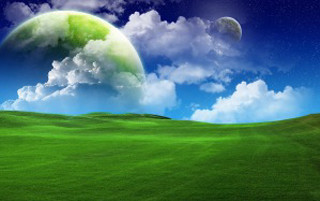 Green field blue sky clouds 39 - hd wallpaper free wallpaper