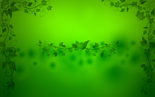 Green background leaves vines nature - art green free wallpaper