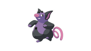 Cartoon character holding pink object - a black object free wallpaper for desktop