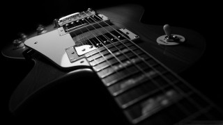 Black white guitar background black - baroque free wallpaper