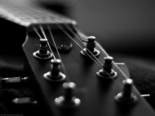 Guitar neck closeup strings knobs 3 - eric taylor free wallpaper