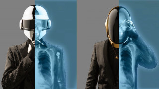 Man suit helmet blue cyberpunk - a man in a suit and helmet free wallpaper