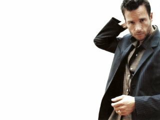 Man suit tie hand ear 2 - grey background free wallpaper