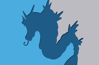 Horse head shadow wallpaper blue - tone free wallpaper for desktop