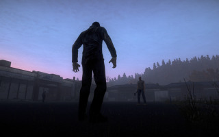Man field creepy costume town - a field next free wallpaper