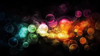 Colorful background circles light black 3 - circle of light free wallpaper