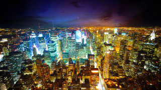 City night lights buildings background 9 - building free wallpaper