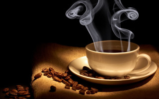 Coffee cup steam saucer beans - a saucer free wallpaper