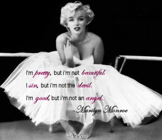 Marilyn monroe sitting chair quote - pretty free wallpaper