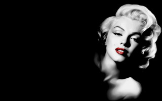 Black white woman red lipstick 2 - photo of a woman free wallpaper