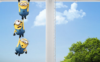 Minions hanging pole trees background 4 - a pole free wallpaper