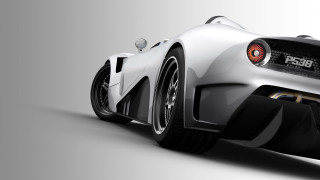 White sports car rear rendering - a white sports car free wallpaper