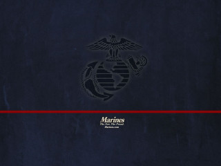 Marine emblem blue background red 2 - marine free wallpaper