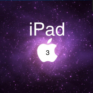 Apple logo ipad 3 purple - 3 d free wallpaper for tablet