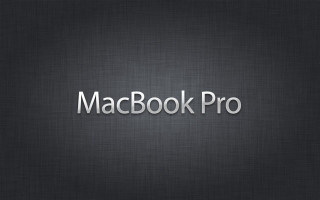 Macbook pro logo black background - free technology wallpaper
