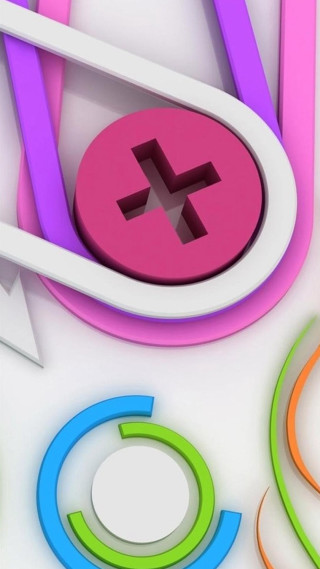 Colorful objects white background circle - a pink circle free wallpaper