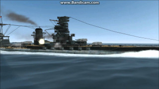Battleship ocean smoke stacks computer - cryengine free wallpaper for desktop