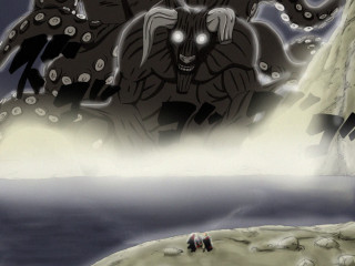 Giant octopus motorcycle man cartoon - a giant octopus free wallpaper